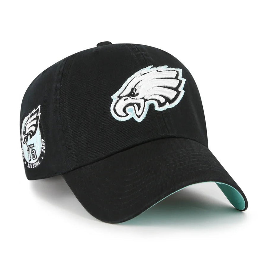 47 Brand NFL Clean Up Philadelphia Eagles World Series - Black Mint - Spin Limit Boardshop