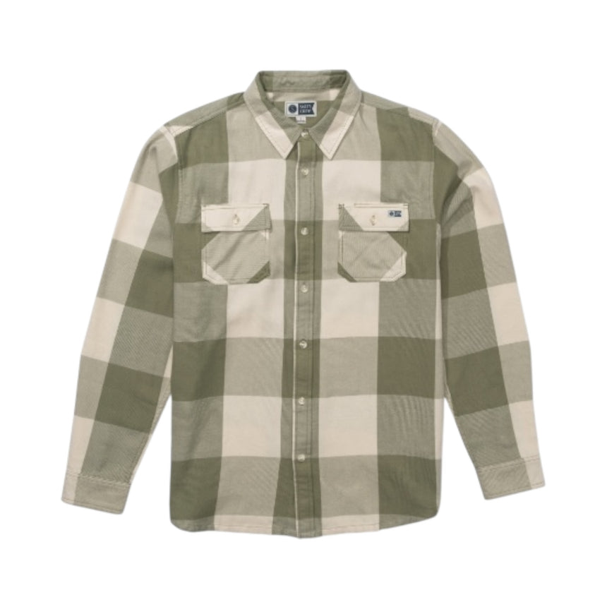 Salty Crew Daybreak Flannel - Birch Leaf Clover