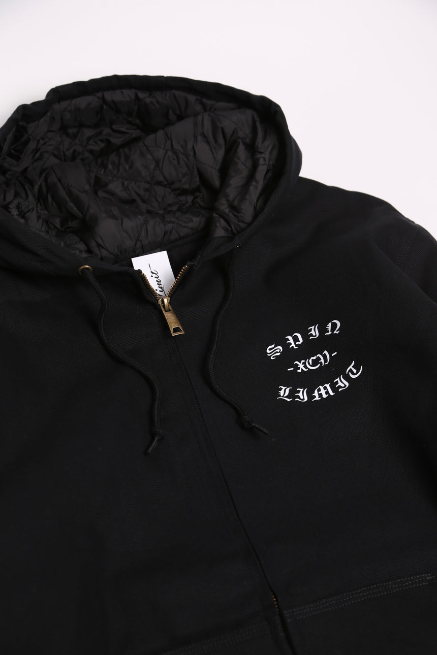 Spin Limit Fraktur Logo Work Jacket - Noir