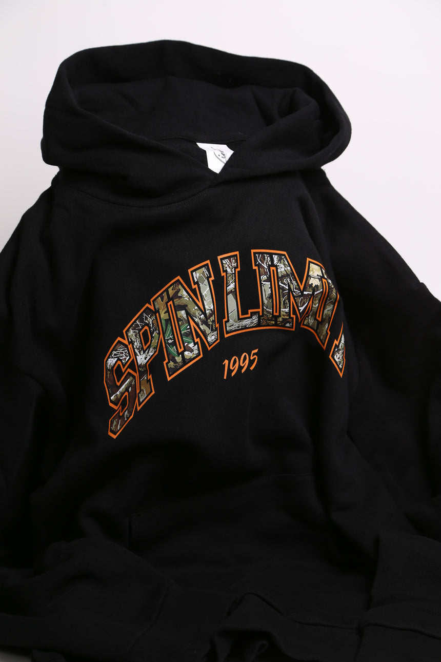 Spin Limit University Camo Hoodie - Black