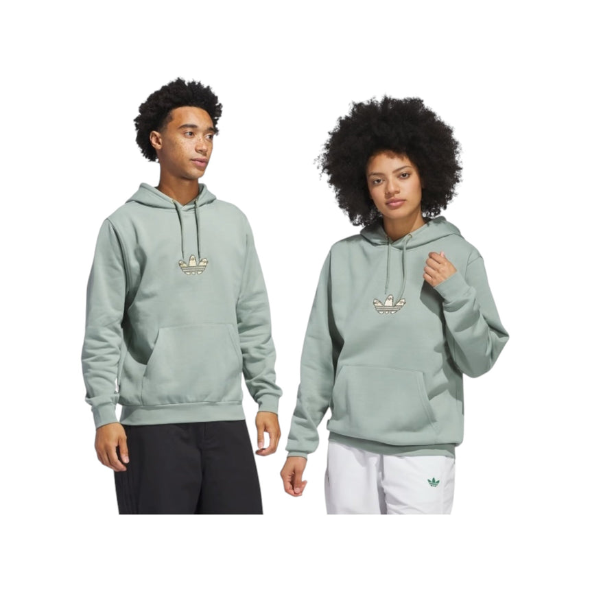 Adidas Henry Jones Deckfoil Hoodie - Silver Green - Spin Limit Boardshop