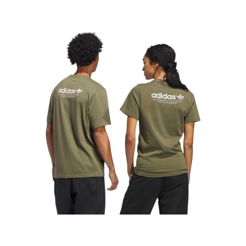 Adidas Logo Tee - Olive - Spin Limit Boardshop