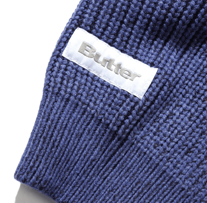 Butter Goods Drain Knit Sweater - Midnight Blue - Spin Limit Boardshop