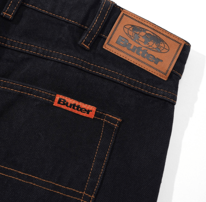 Butter Goods Santosuosso Denim Jeans - Washed Black - Spin Limit Boardshop