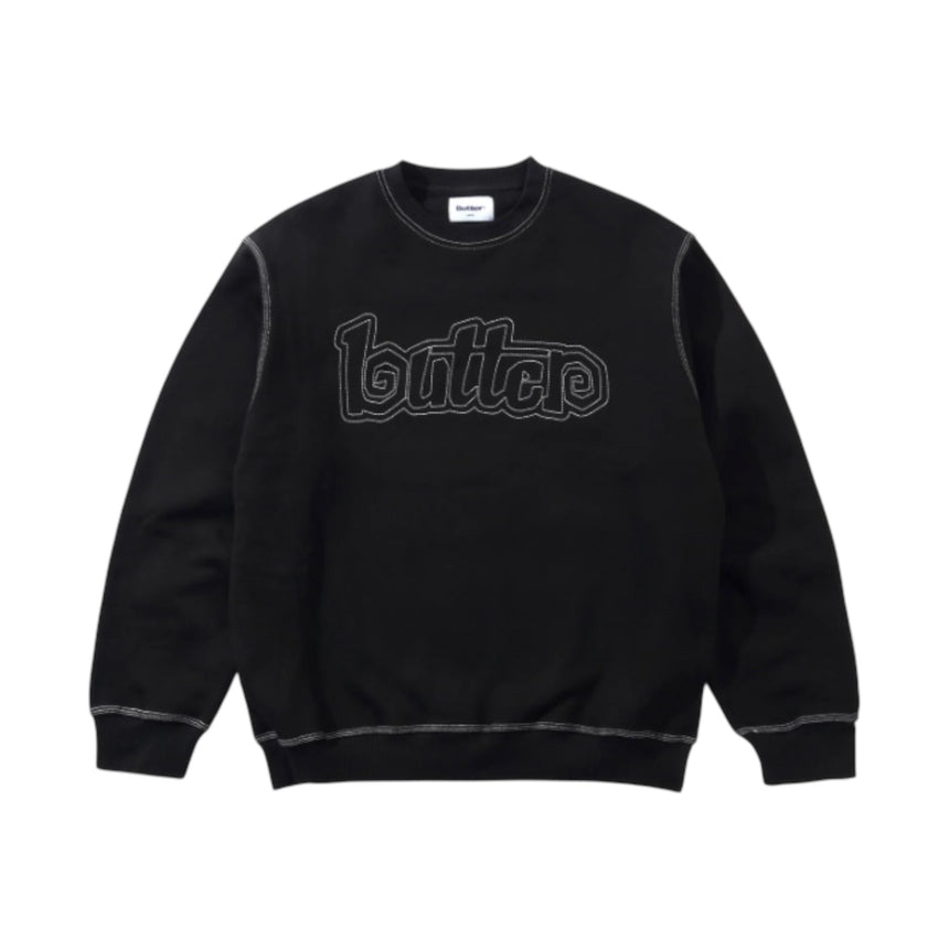Butter Goods Swirl Crewneck - Black - Spin Limit Boardshop
