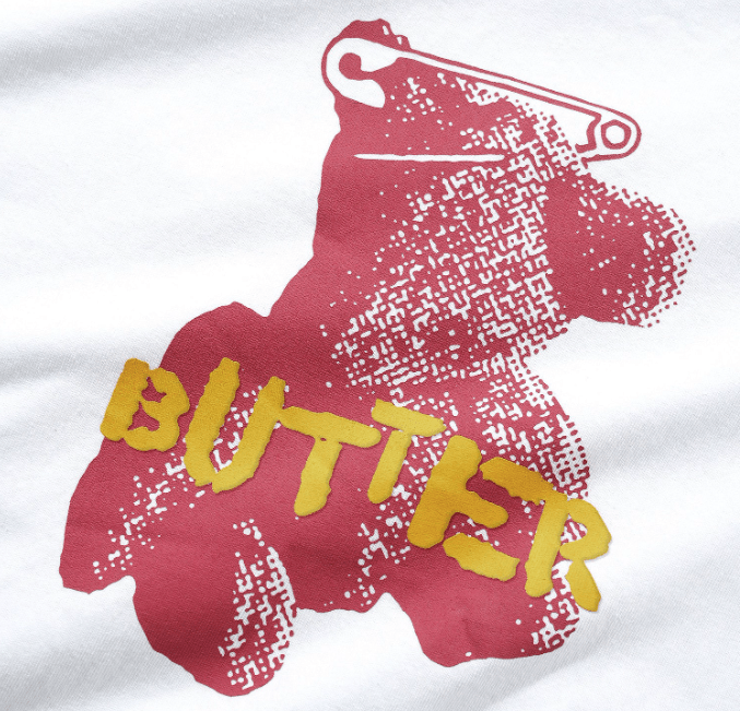Butter Goods Teddy Bear Tee - White - Spin Limit Boardshop
