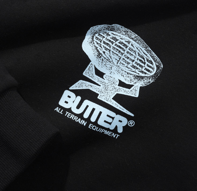 Butter Goods Terrain Pullover Hood - Black - Spin Limit Boardshop