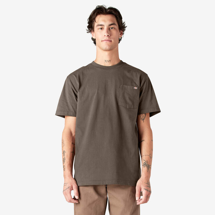 Dickies Heavy Tee - Chocolate Brown - Spin Limit Boardshop