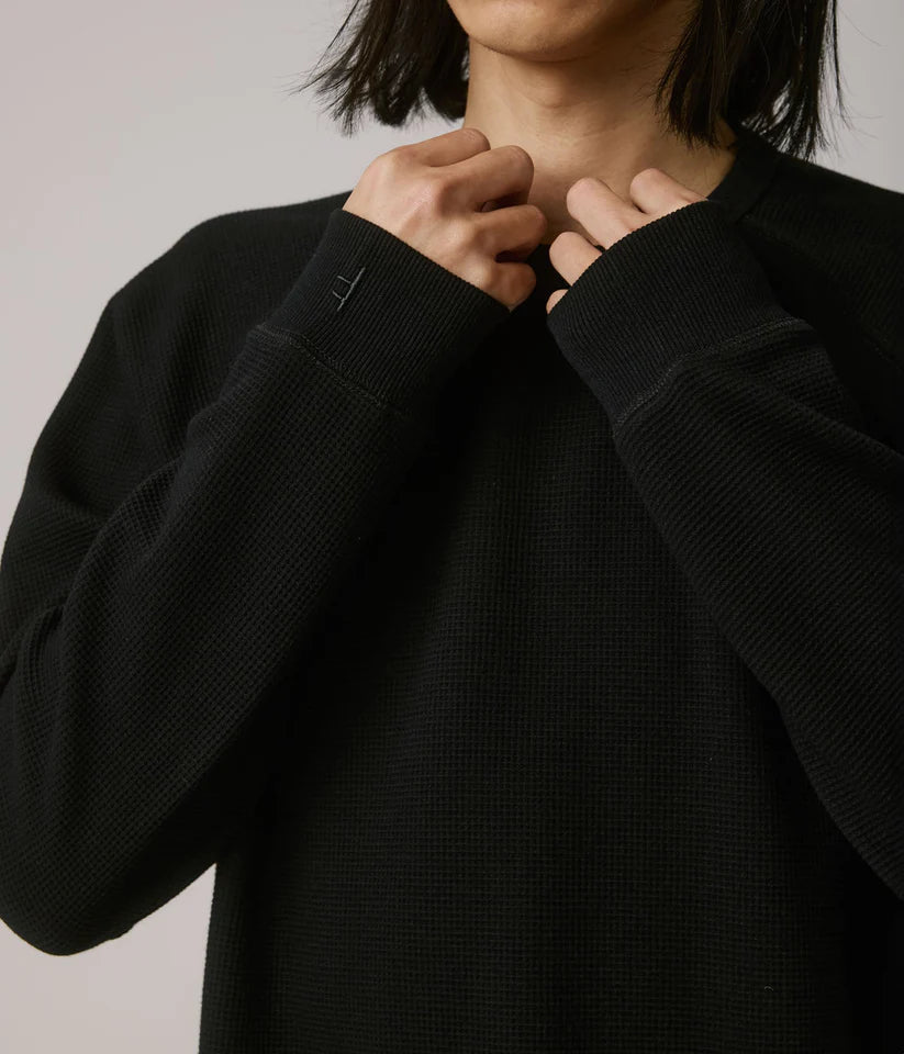 Former Anderson Waffle Longsleeve - Black - Spin Limit Boardshop