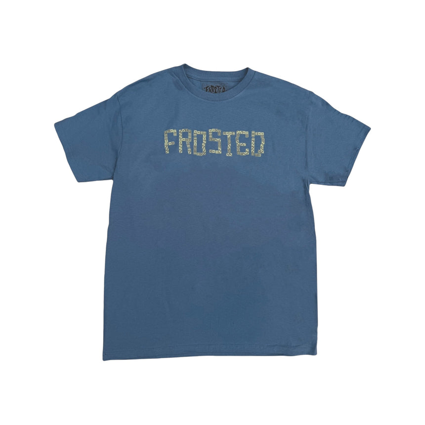 Frosted Dominos Tee - Slate Blue - Spin Limit Boardshop