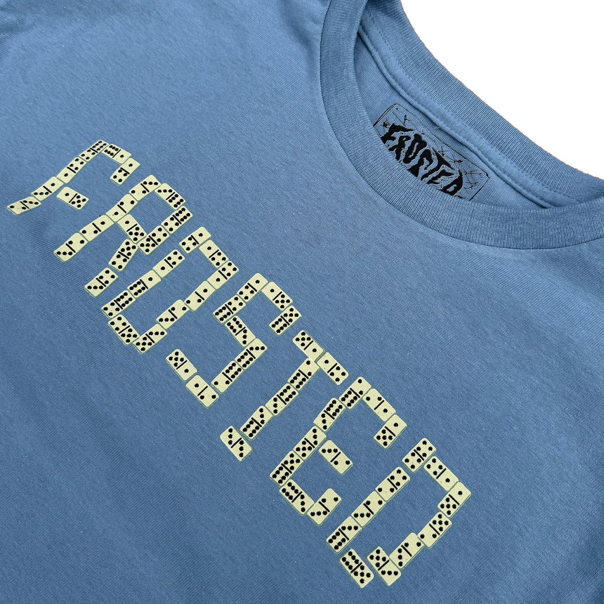 Frosted Dominos Tee - Slate Blue - Spin Limit Boardshop