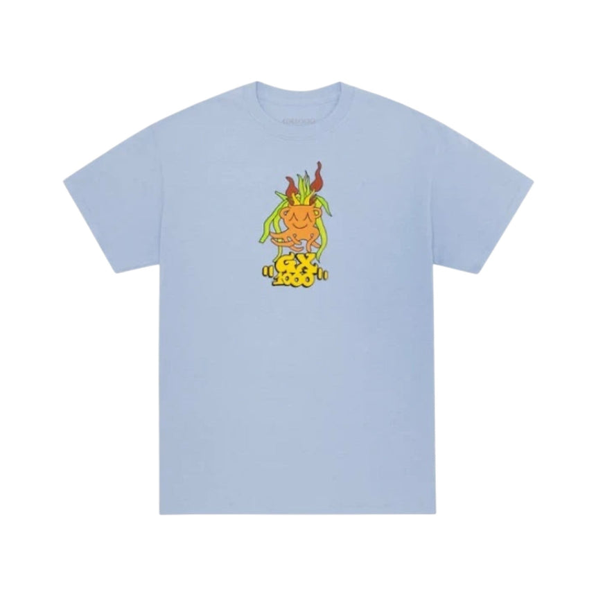 GX1000 Flower Pot Tee - Powder Blue - Spin Limit Boardshop