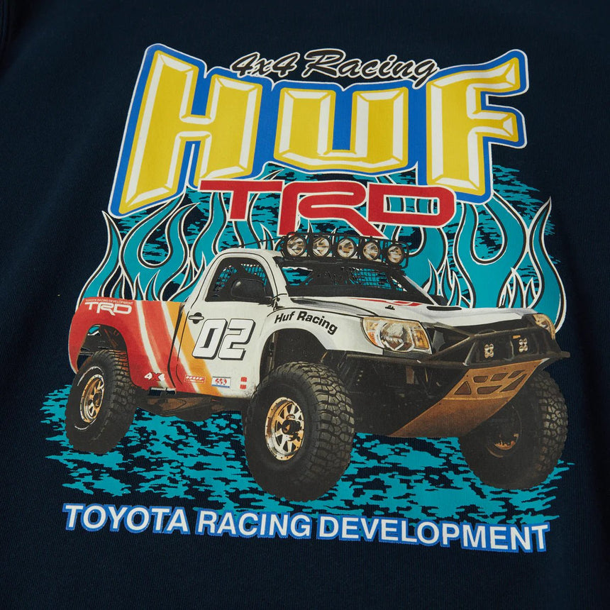 Huf x TRD Pit Crew Crewneck - Navy - Spin Limit Boardshop