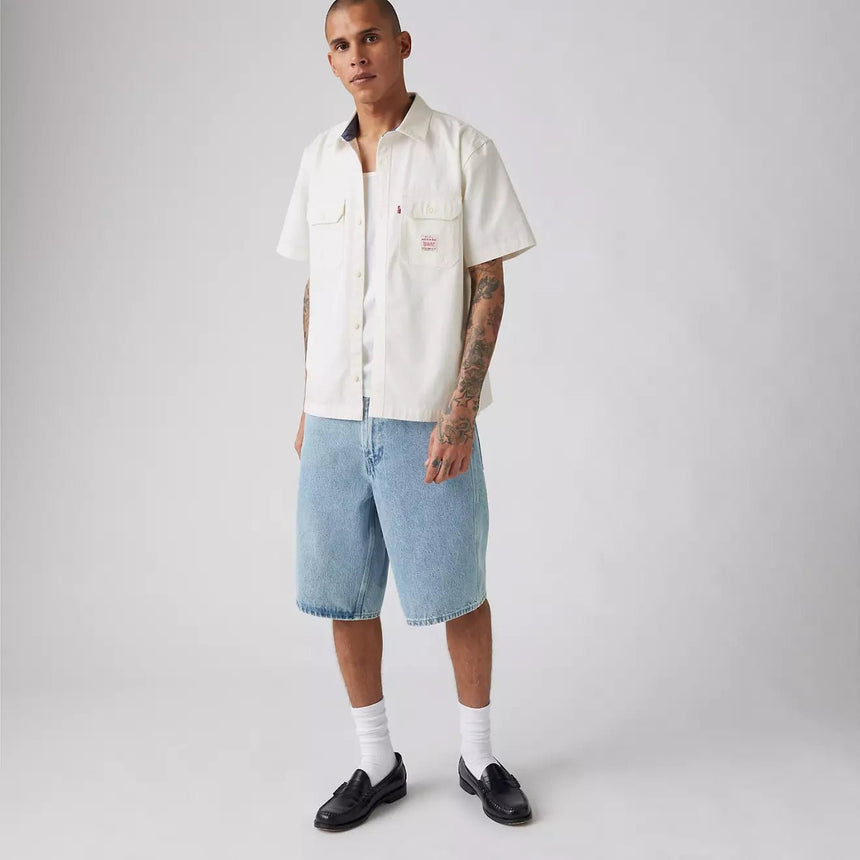 Levi's 568 Loose Carpenter Denim Short - Light Washed - Spin Limit Boardshop