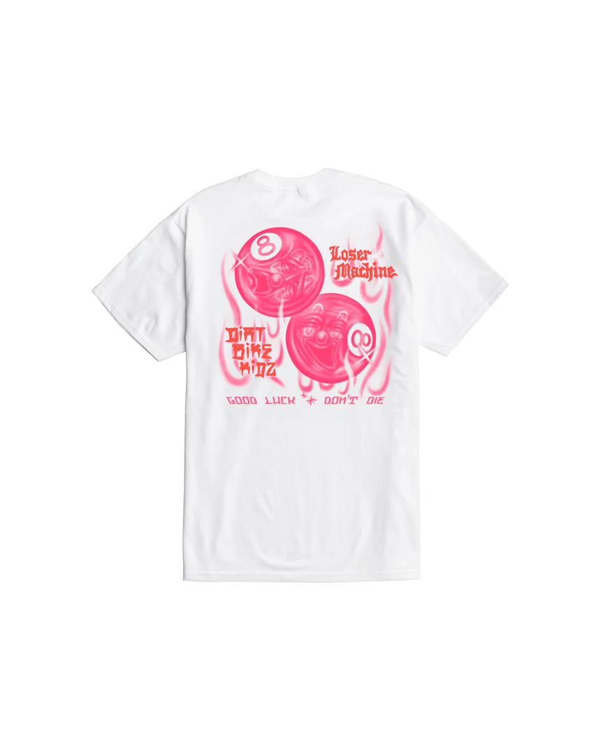 Loser Machine 8 Ballerz Tee - Blanc - Spin Limit Boardshop
