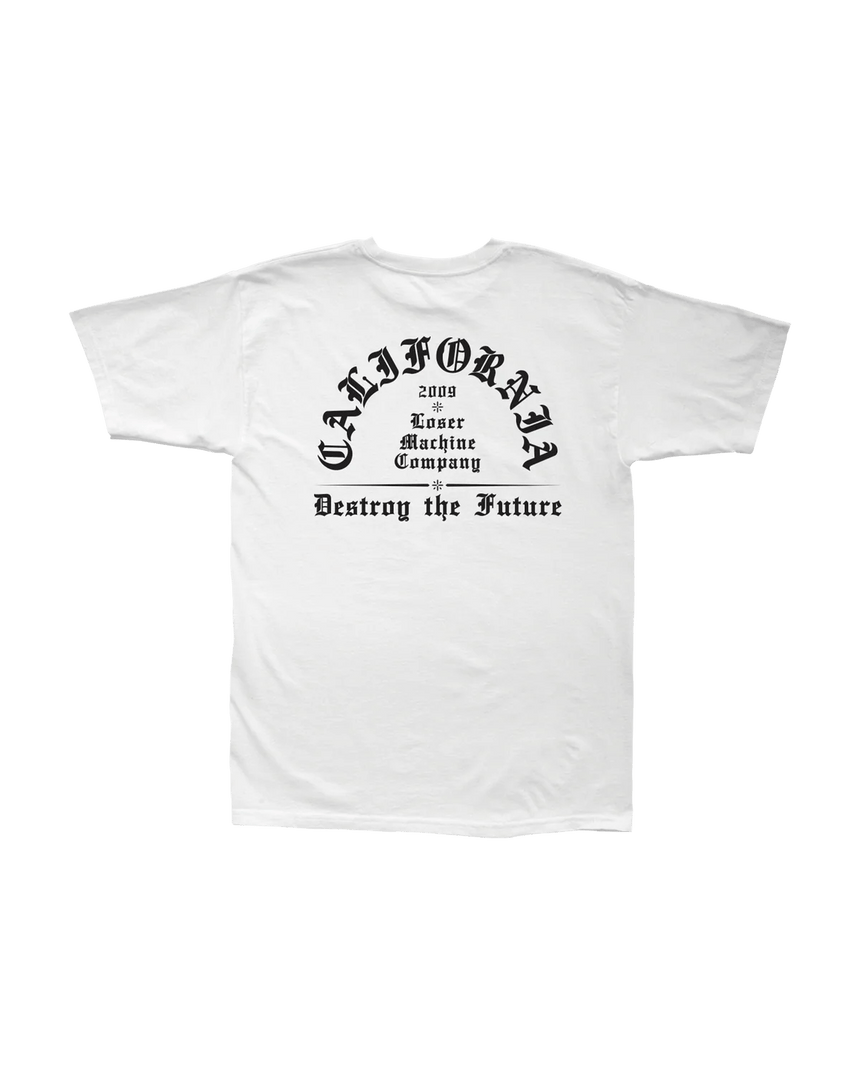 Loser Machine Established Tee - Blanc - Spin Limit Boardshop
