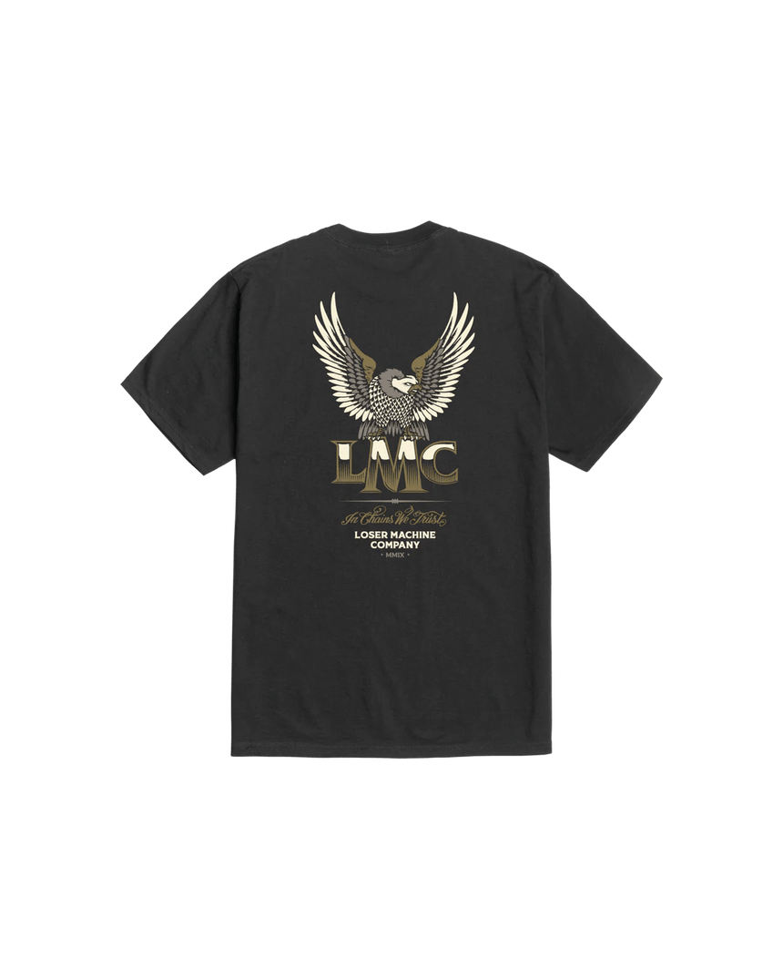 Loser Machine Grandeur Tee - Black - Spin Limit Boardshop