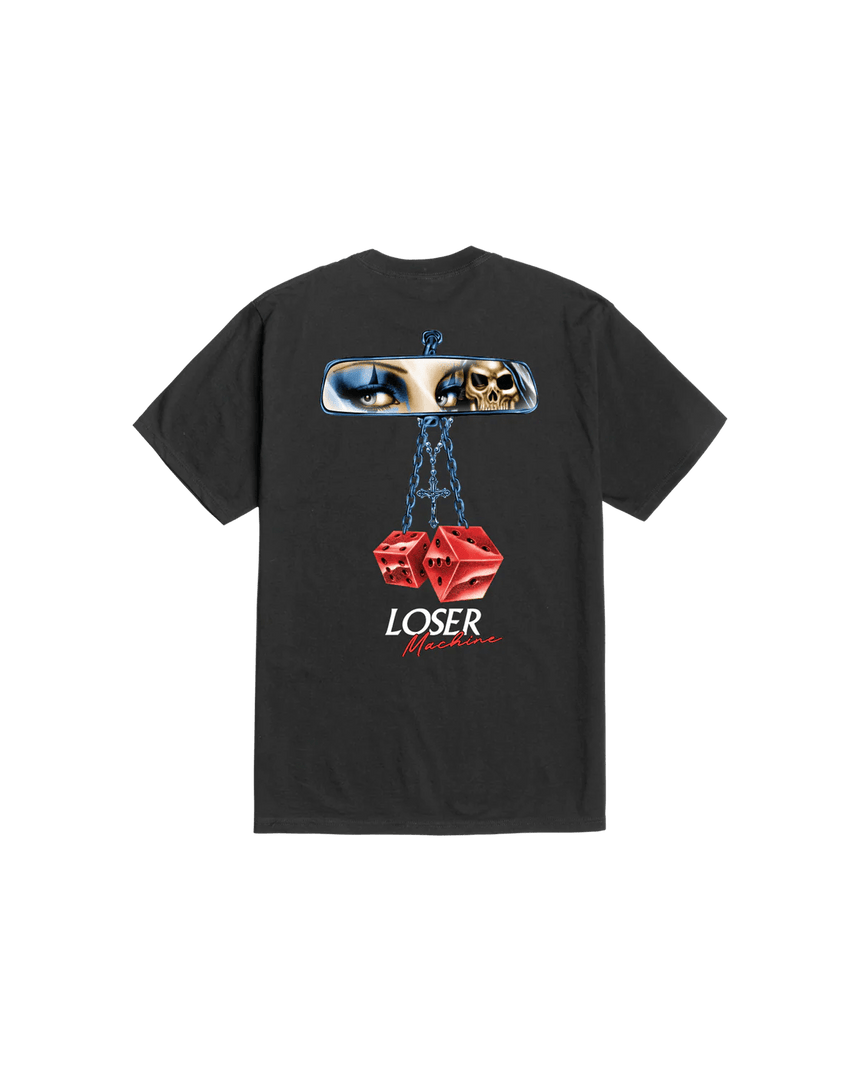 Loser Machine Rear View Tee - Black - Spin Limit Boardshop