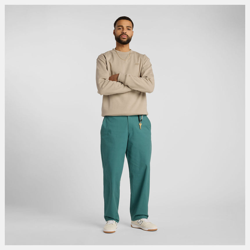 NB Numeric French Terry Crew - Arid Stone - Spin Limit Boardshop