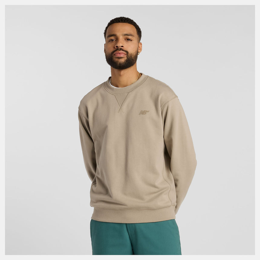 NB Numeric French Terry Crew - Arid Stone - Spin Limit Boardshop