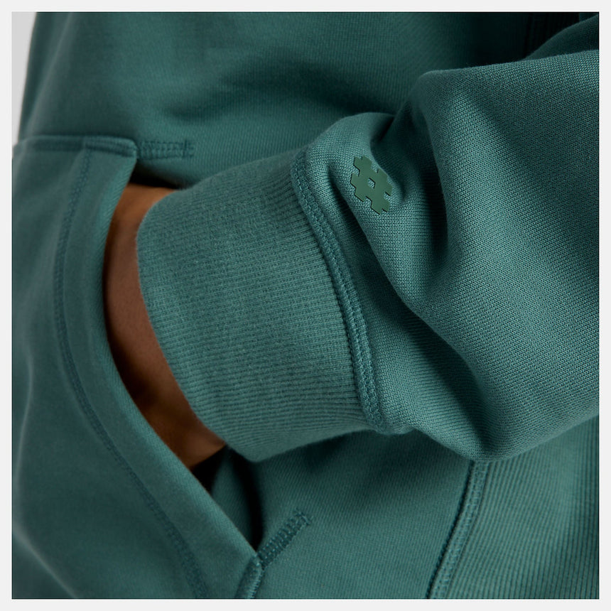 NB Numeric French Terry Hood - Turquoise - Spin Limit Boardshop