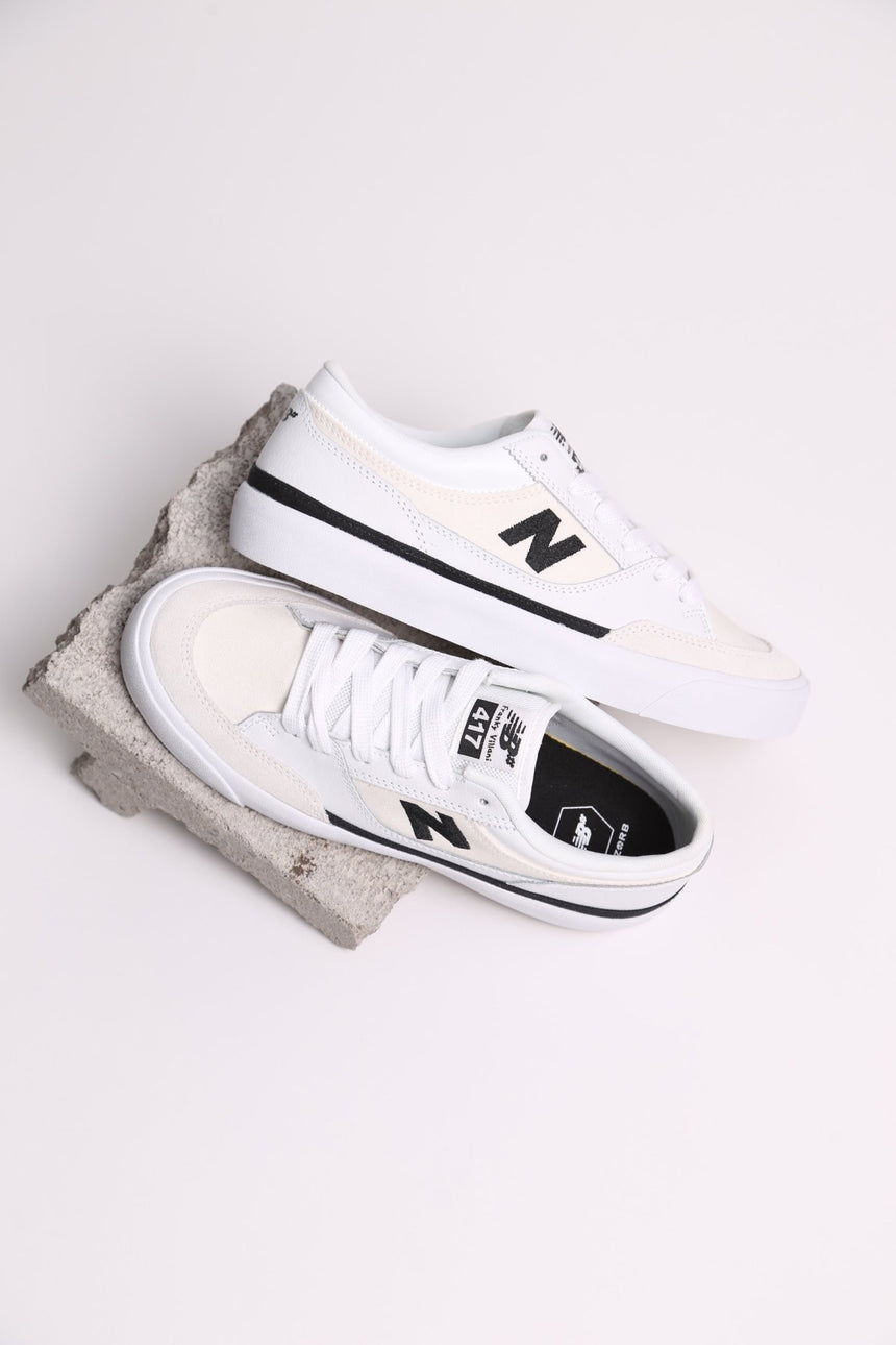 New Balance Numeric Franky Villani 417 LWW - white Black - Spin Limit Boardshop