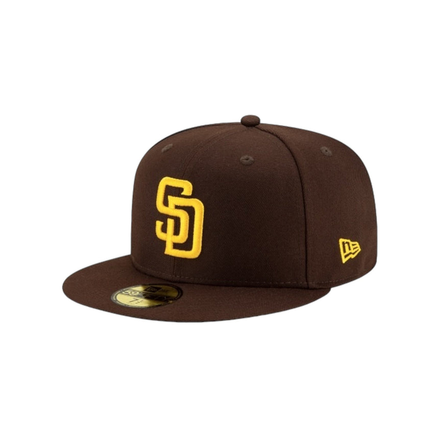 New Era Cap 59Fifty Fitted - MLB San Diego Padres Brown Yellow - Spin Limit Boardshop