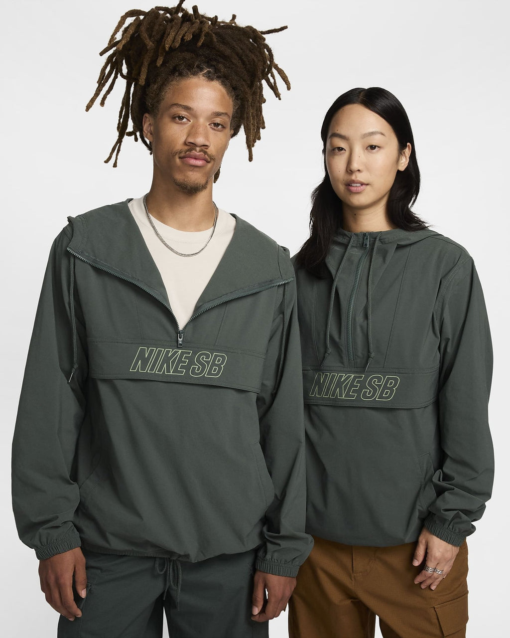 Nike SB Anorak Skate Jacket Green Spin Limit Boardshop