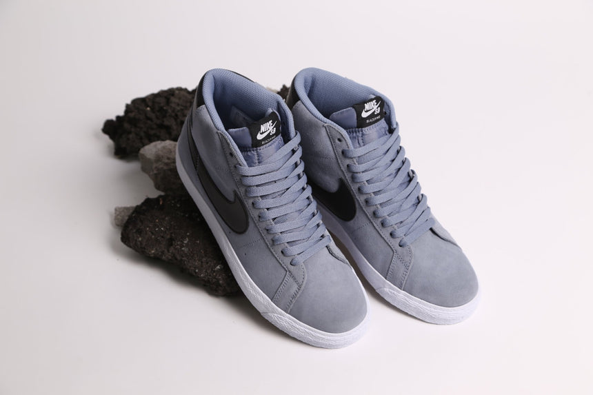 Nike Sb Blazer Mid - Blue Grey Obsidian - Spin Limit Boardshop