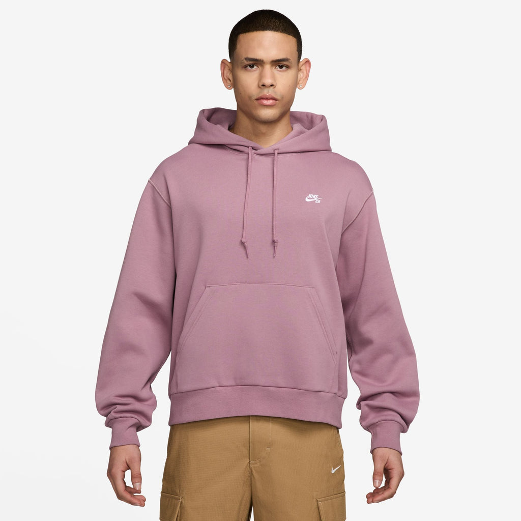 Nike Sb Essentials Logo Fleece Hoodie Purple