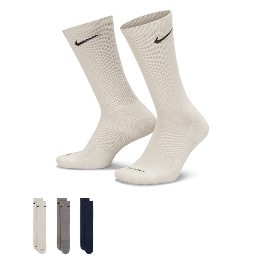 Nike Sb Everyday Lightweight 6 Pack Socks - White/Grey/Black - Spin Limit Boardshop