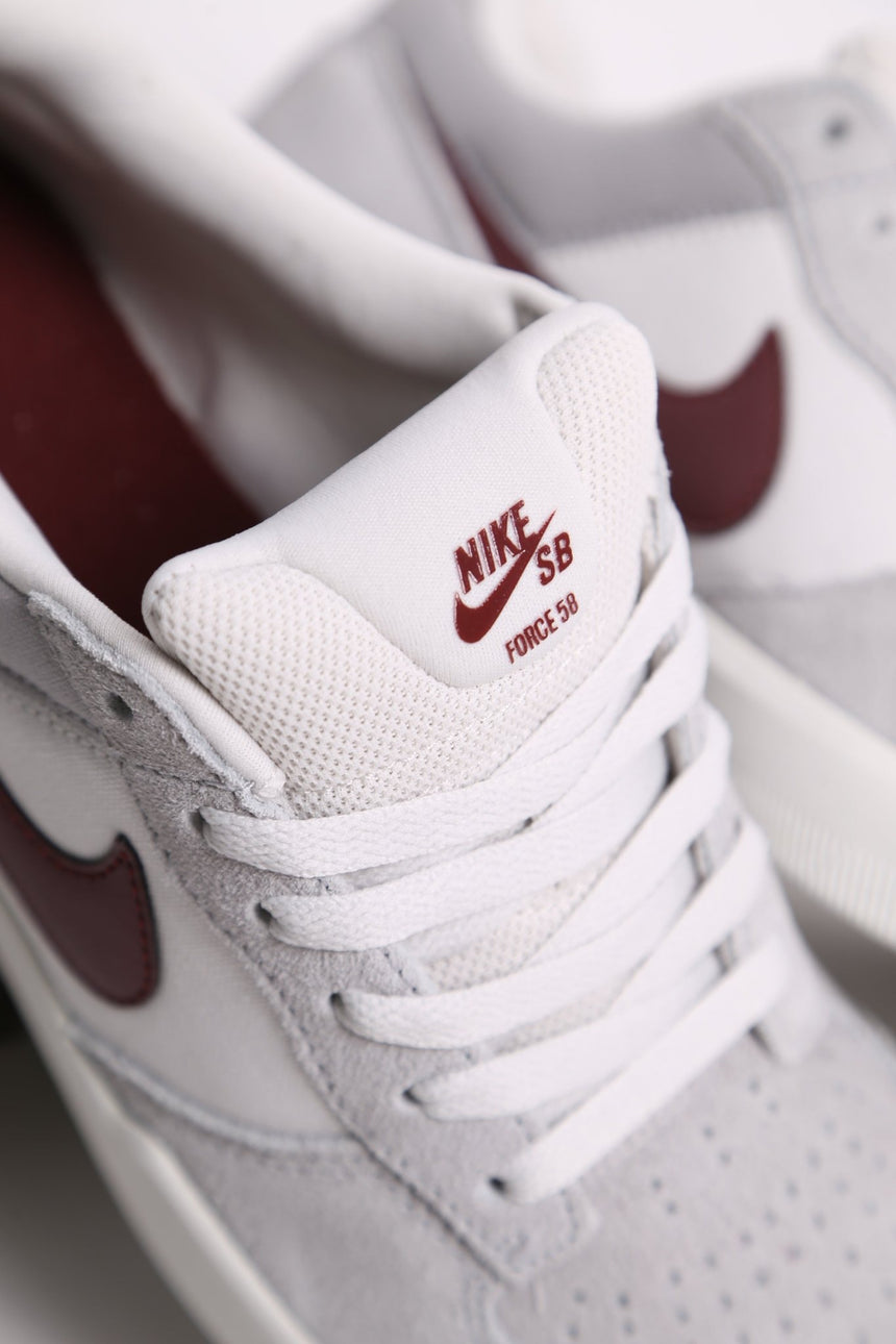 Nike Sb Force 58 - Light Smoke Grey/Burgundy - Spin Limit Boardshop