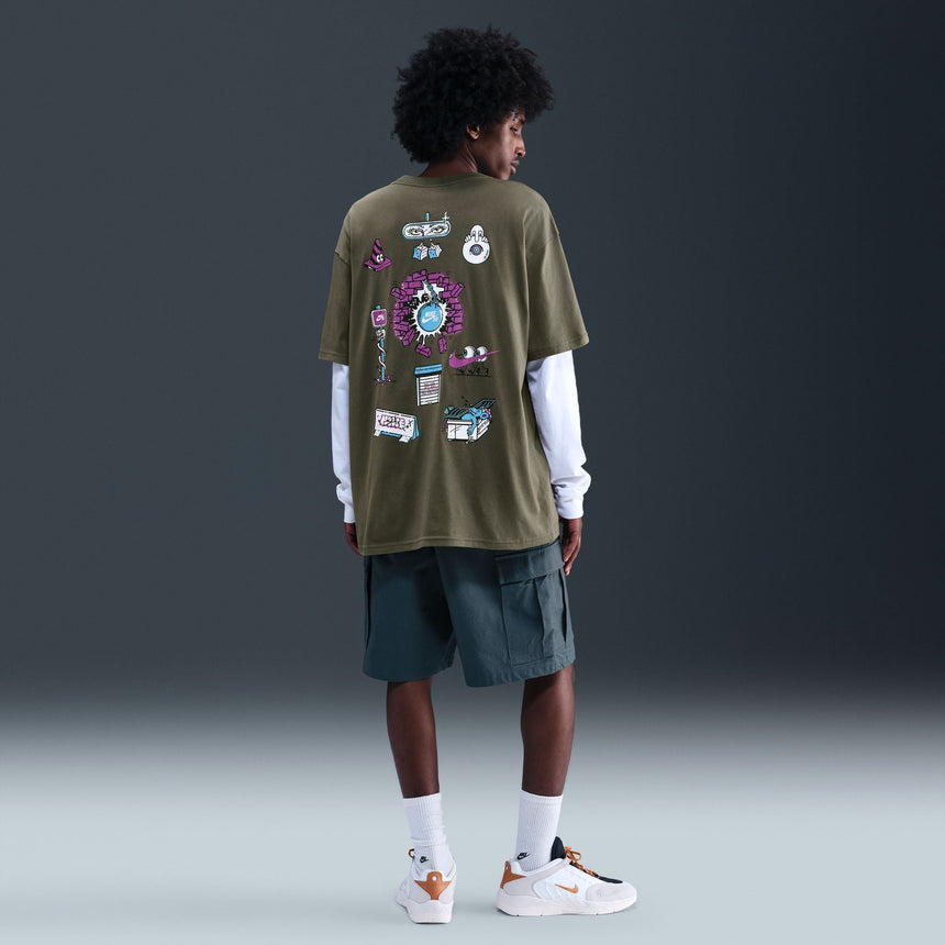 Nike Sb Max 90 Skate Logo Tee - Olive - Spin Limit Boardshop