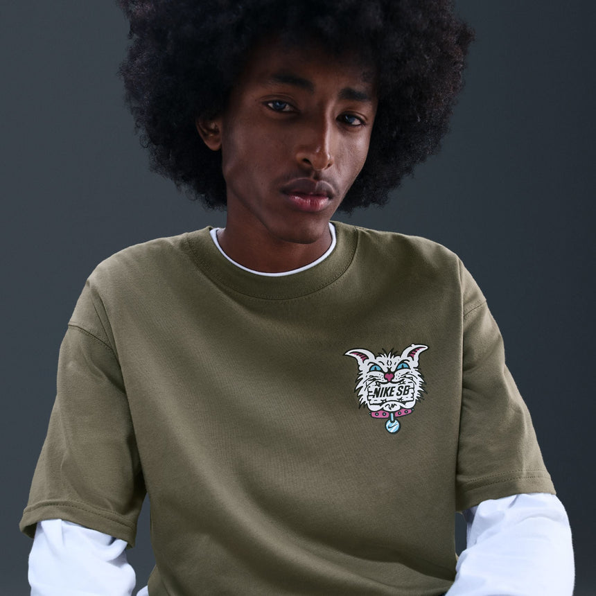 Nike Sb Max 90 Skate Logo Tee - Olive - Spin Limit Boardshop