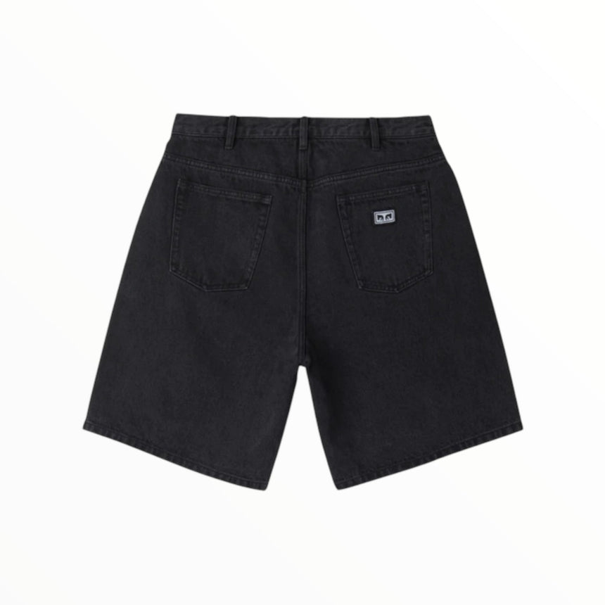 Obey Bigwig Baggy Denim Short - Faded Black - Spin Limit Boardshop