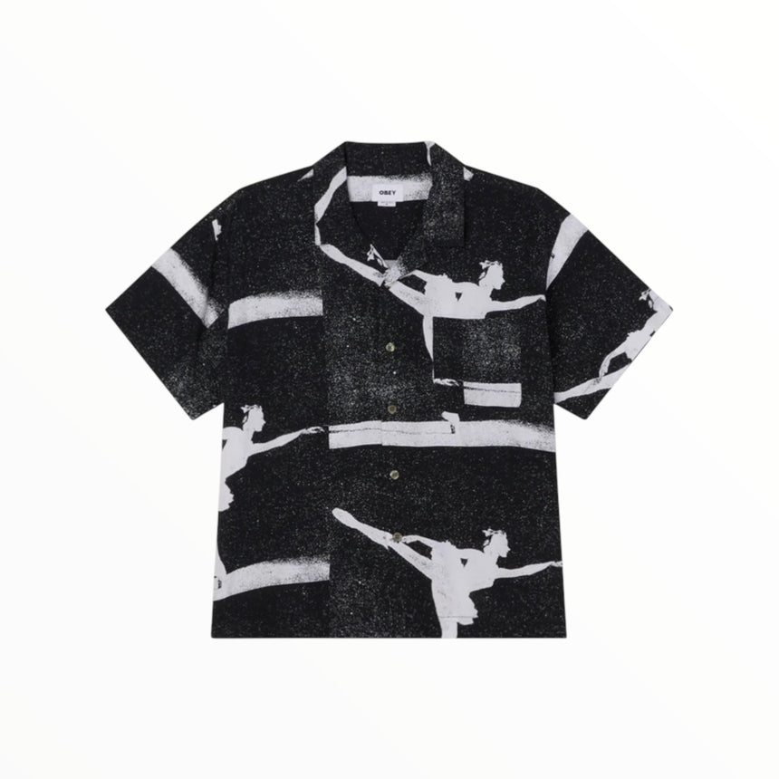 Obey Jacques Woven Shirt - Black - Spin Limit Boardshop