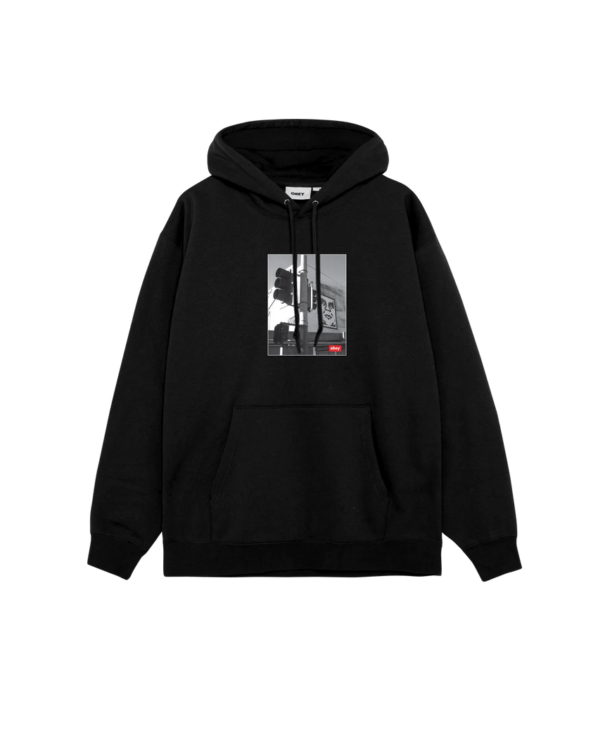 Obey Los Angeles Photo Hoodie - Black - Spin Limit Boardshop