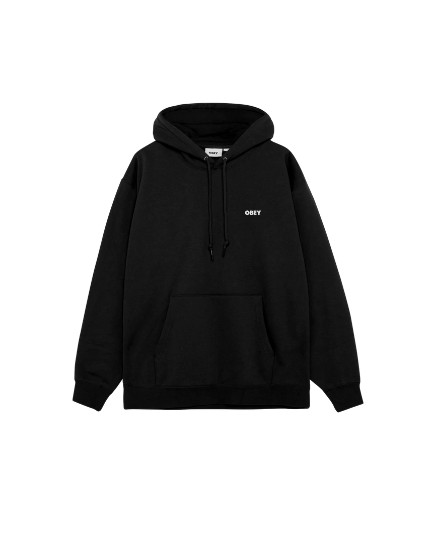 Obey Quarter Icon Hoodie - Black - Spin Limit Boardshop