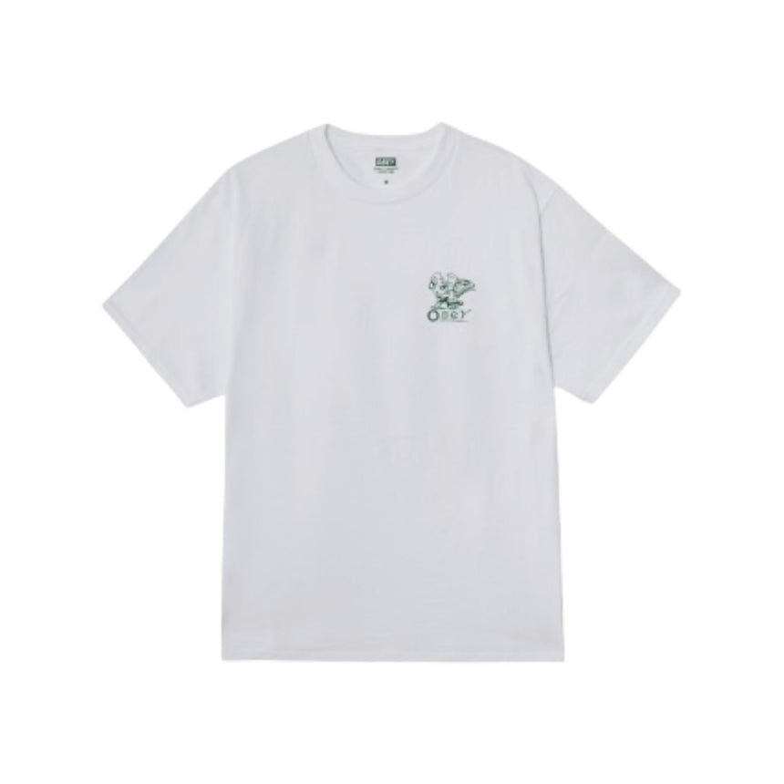 Obey Reader Tee - White - Spin Limit Boardshop