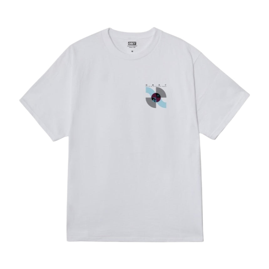 Obey Records And Tapes Tee - White - Spin Limit Boardshop