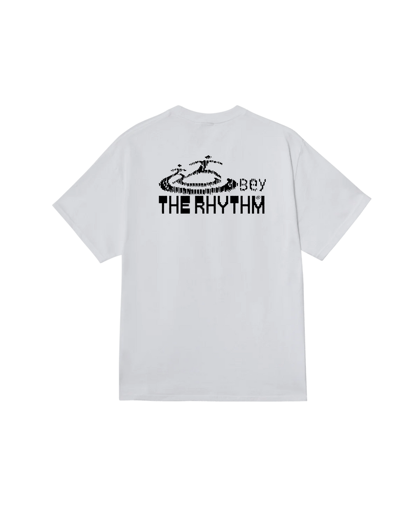 Obey The Rythm Tee - White - Spin Limit Boardshop