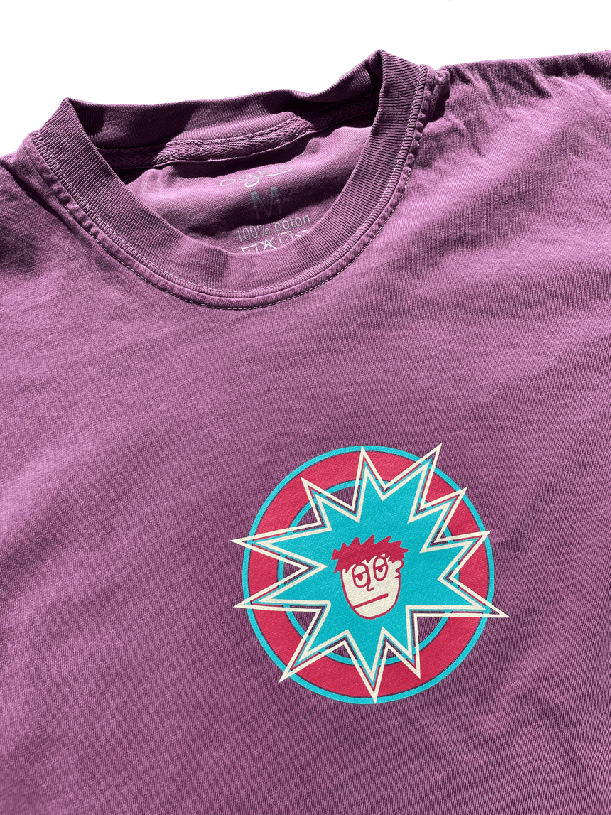 Ogee Star Tee - Purple Wash - Spin Limit Boardshop