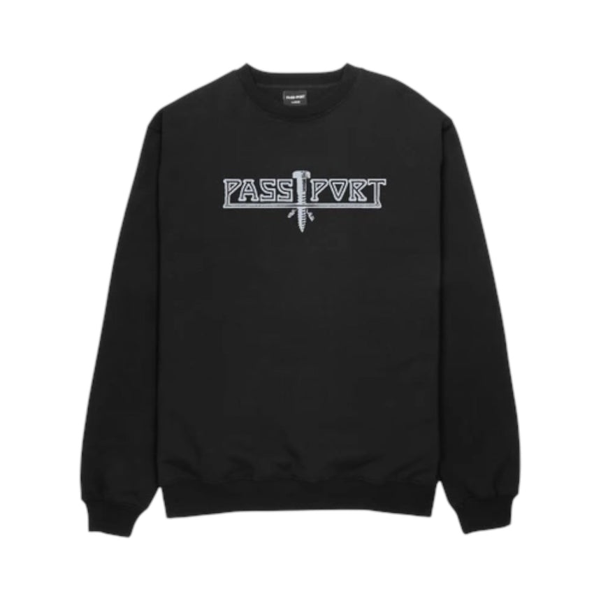 Pass Port Screwed Sweater - Black - Spin Limit Boardshop
