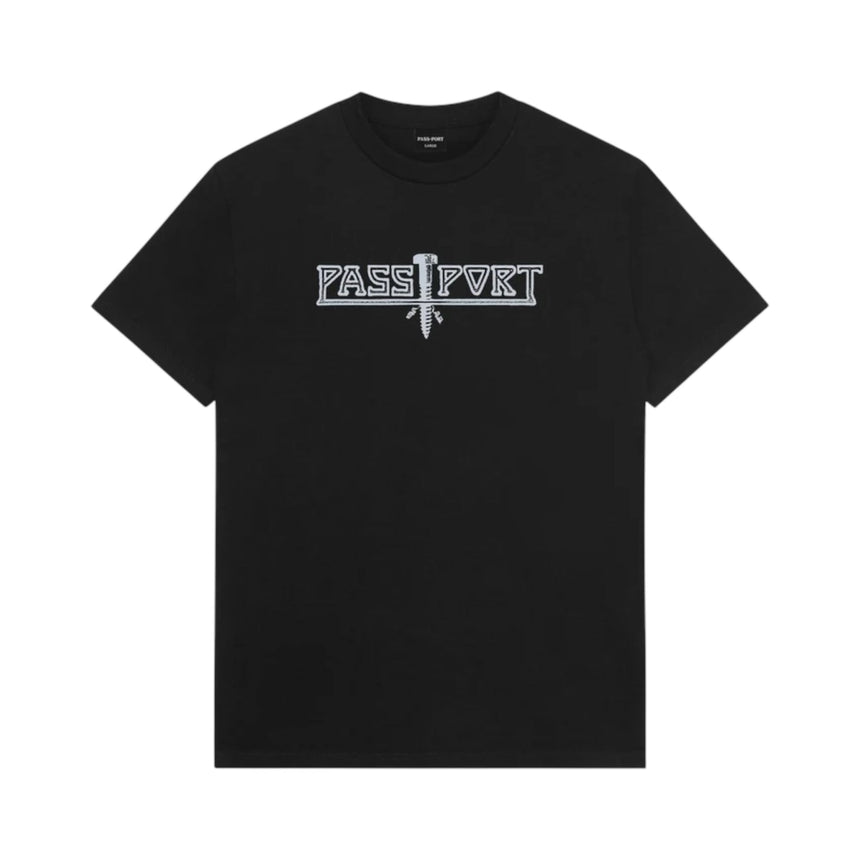 Pass Port Screwed Tee - Black - Spin Limit Boardshop