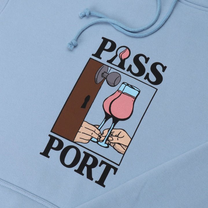 Pass Port What U Think U Saw Hoodie - Light Blue - Spin Limit Boardshop