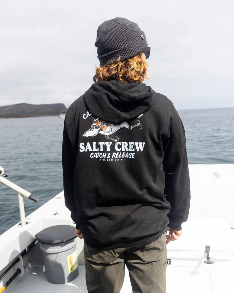 Salty Crew Cast Life Fleece Hoodie - Black - Spin Limit Boardshop