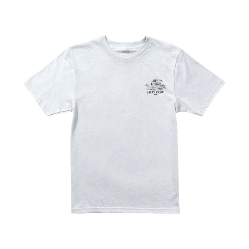 Salty Crew Day Charter Tee - White - Spin Limit Boardshop