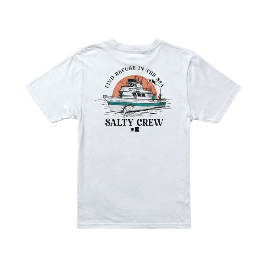 Salty Crew Day Charter Tee - White - Spin Limit Boardshop