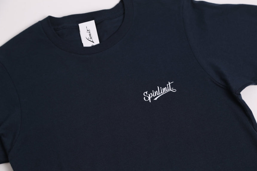 Spin Limit Baseball Logo Tee - Navy - Spin Limit Boardshop