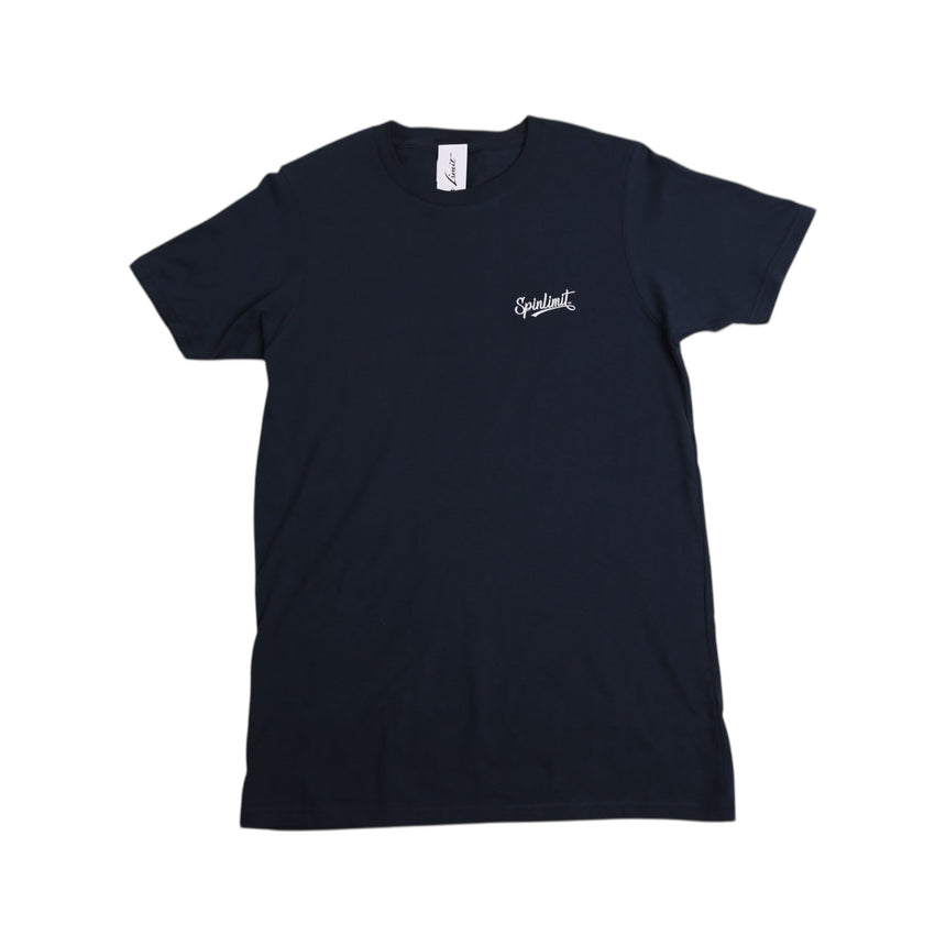 Spin Limit Baseball Logo Tee - Navy - Spin Limit Boardshop